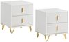 SoBuy Nachttisch DE-FBT115x2, Nachtschrank 2er Set mit 2 Schubladen Sofatisch Beistelltisch Bild 1