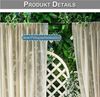 Qelus Gardine Vintage Voile Gardinen mit Quasten Stangendurchzug (2 St), Creme halbtransparent für Wohnzimmer und Schlafzimmer Bild 3