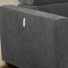 Ecksofa elektrisch ausfahrbar verstellbar Couch Kopflehne Bettkasten Dunkelgrau Bild 5