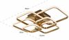Casa Padrino Luxus LED Deckenleuchte Gold 69 cm - Luxus LED Leuchten Bild 5