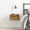 vidaXL Nachttisch Wandmontiert Altholz 35 x 35 x 20 cm Holzwerkstoff 863782 Bild 4