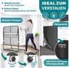 KESSER® Klappbett 200x90cm Gästebett inkl. Matratze aus Memory-Schaum & Rollen | faltbares Reisebett mit Metallrahmen für Erwachsene belastbar bis 250kg | Metallbett mit Schaumstoffmatratze & Cover Weiß, Deluxe Plus Bild 3