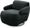 DOMO. collection Sessel 700015, Polstersessel, gepolsterte Rückenlehne, Rückenfunktion, Drehfunktion, Wippfunktion, Cocktailsessel, Loungesessel, 68 x 88 x 67 (BxTxH), schwarz Bild 3