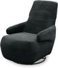 DOMO. collection Sessel 700015, Polstersessel, gepolsterte Rückenlehne, Rückenfunktion, Drehfunktion, Wippfunktion, Cocktailsessel, Loungesessel, 68 x 88 x 67 (BxTxH), schwarz Bild 5