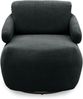 DOMO. collection Sessel 700015, Polstersessel, gepolsterte Rückenlehne, Rückenfunktion, Drehfunktion, Wippfunktion, Cocktailsessel, Loungesessel, 68 x 88 x 67 (BxTxH), schwarz Bild 2