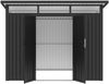 Metall Gerätehaus Skylight 5,80 m² Anthrazit Bild 5