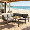 Zeitgenössisches Outdoor Sectional Sofa Set,Outdoor Möbel Set,Patio Sitzgruppe Bild 2