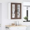 vidaXL Wandglas-Schrank PORTO Braun Eichen-Optik 60 x 31 x 80 cm 885442 Bild 4
