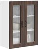 vidaXL Wandglas-Schrank PORTO Braun Eichen-Optik 60 x 31 x 80 cm 885442 Bild 3