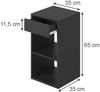 Nachttisch Dany Anthrazit 35 x 65 cm mit 1 Schublade Vicco Bild 2