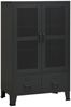 vidaXL Lagerschrank Industrial Schwarz 70x40x115 cm Metall 339621 Bild 2