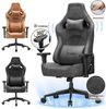 Devoko Gaming-Stuhl Luxuriöser Wildlederimitat,Ergonomisch & Großzügigem Sitz,Bürostuhl, Verstellbare Rückenlehne 90°–135°,3D-verstellbare Armlehnen Bild 4