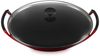 Le Creuset Wok mit Glasdeckel Kirschrot - Rot - 33 bis 40 cm Bild 2