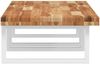 vidaXL Waschbeckenregal Wandmontage Stahl und Akazienholz 3302868 Bild 5