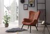 Sessel Metall und Stoff Kupfer und Schwarz Bild 5