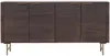 Vente-unique - SORDANA Sideboard Holz, PlatteHolz, Platte BraunGold - B 40 cm x H 78 cm x L 160 cm Bild 2