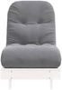 vidaXL Futon Schlafsofa mit Matratze Weiß 60x206x11 Massivholz Kiefer 846747 Bild 5