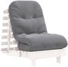 vidaXL Futon Schlafsofa mit Matratze Weiß 60x206x11 Massivholz Kiefer 846747 Bild 2