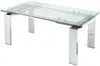 Vente-unique - Esstisch ausziehbar - Glas & Metall - 8-10 Personen - LUBANA Bild 4