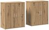 vidaXL Sideboard 2 pcs Artisan-Eiche 60 x 31 x 70 cm Holzwerkstoff 3365551 Bild 2