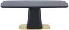 Vente-unique - DYLORA Esstisch Holz, Platte Schwarz - B 100 cm x H 75,5 cm x L 200 cm Bild 2