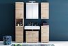 welltime Badmöbel-Set Avena, (Set, 5-St), Hochschrank, WBU, Spiegelschrank, Kommode, Hängeschrank u. Beleuchtung Bild 5