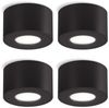 SSC-LUXon LED Außen-Deckenleuchte CELI-1 Aufputz Spot fuer Bad & Aussen IP44 schwarz mit LED Modul 4W, Neutralweiß Bild 4