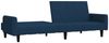 vidaXL Schlafsofa 2-Sitzer Dunkelgrau Samt, Blau, Samt Bild 5