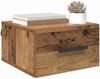 vidaXL Nachttisch Wandmontiert Altholz 35 x 35 x 20 cm Holzwerkstoff 882418 Bild 3