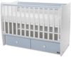 Lorelli Babybett MATRIX NEW Kinderbett 120 x 60 cm, 2 Ebenen, 2 Schubladen blau Bild 2