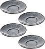 Leonardo MATERA Keramikunterteller 15 cm anthrazit für Becher und Tasse 4er Set Bild 2