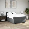 vidaXL Boxspringbett mit Matratze Dunkelgrau 160x200 cm Stoff 3285947 Bild 3