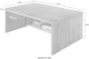 Innostyle 'Sonate' Couchtisch mit 2 Schubladen, Lack Laminat Schwarz/Eiche Altholz Bild 4