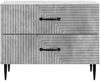vidaXL Nachttisch Betongrau 62 x 34,5 x 47,5 cm Holzwerkstoff 894778 Bild 4