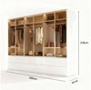 Palms-Store Kleiderschrank Luxemburg 6-Türig Glastüren mit goldfarbenen Glasrahmen (Spar-Set) Breite: 300 cm, Tiefe: 62 cm, Höhe: 218 cm, inkl. Zubehör Bild 3
