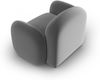Micadoni Sessel Blair Samtstoff Hellgrau Bild 3