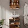 Badmöbel-Set Irma Anthrazit mit Wabenstruktur 2 Teile, Unterschrank 60 cm Vicco Bild 5