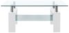 vidaXL Couchtisch Weiß Transparent 95x55x40 cm Hartglas 330304 Bild 2