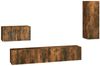 4-tlg. TV-Schrank-Set Räuchereiche Holzwerkstoff [3114339] Bild 2