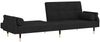 vidaXL Schlafsofa mit Kissen Schwarz Samt 351861 Bild 5