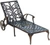 Inko Sonnenliege Nexus Alu-Guss 200 x 70 x 30 cm Rollliege, Bronze Bild 2