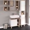 Badmöbel-Set Senyo Weiß 4 Teile, mit Hochschrank Vicco Bild 4