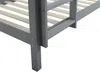Vente-unique - ANICET Bett Holz, Platte Grau - B 97 cm x H 140 cm x L 198 cm Bild 5