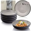 SÄNGER Teller Set Luxor, (6 St), Pastaschalen Set, Steingut, Handmade, Braun-Beige, VALUE COLLECTION Bild 5
