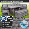BRAST Garten-Essgruppe ECO bis zu 9 Personen viele Farben inkl. extra Dicke Kissen, TÜV geprüft Outdoor Loungemöbel Sitzgruppe Essgruppe Garnitur Bild 3