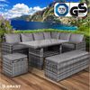 BRAST Garten-Essgruppe ECO bis zu 9 Personen viele Farben inkl. extra Dicke Kissen, TÜV geprüft Outdoor Loungemöbel Sitzgruppe Essgruppe Garnitur Bild 2