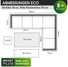 BRAST Garten-Essgruppe ECO bis zu 9 Personen viele Farben inkl. extra Dicke Kissen, TÜV geprüft Outdoor Loungemöbel Sitzgruppe Essgruppe Garnitur Bild 4