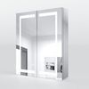 SONNI Spiegelschrank Spiegelschrank Edelstahl Bad mit LED Beleuchtung 60x70x13cm Bild 4