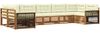 vidaXL Outdoor-Sofagarnitur mit Kissen 7 pcs Natur und Creme 3383803 Bild 2