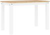 vidaXL Esstisch PANAMA Weiß 112x60x75 cm Massivholz Kiefer 4005704 Bild 2